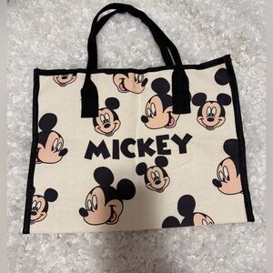 🍓 833. Disney Mickey Mouse Canvas Tote Bag